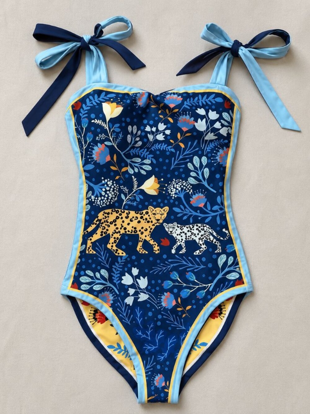 Jessie Zhao New York Amazon Rainforest Reversible One Piece Swimsuit S